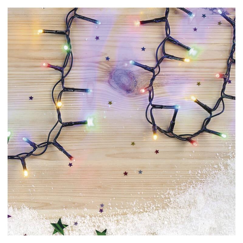 Vánoční osvětlení EMOS 300 LED řetěz - ježek, 6 m, venkovní i vnitřní, multicolor, časovač, Vánoční, osvětlení, EMOS, 300, LED, řetěz, ježek, 6, m, venkovní, i, vnitřní, multicolor, časovač