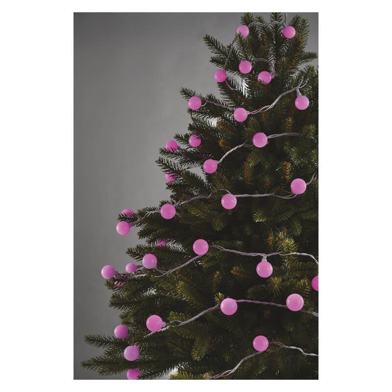 Vánoční osvětlení EMOS 40 LED cherry řetěz - kuličky 2,5 cm, 4 m, venkovní i vnitřní, růžová, časovač, Vánoční, osvětlení, EMOS, 40, LED, cherry, řetěz, kuličky, 2,5, cm, 4, m, venkovní, i, vnitřní, růžová, časovač