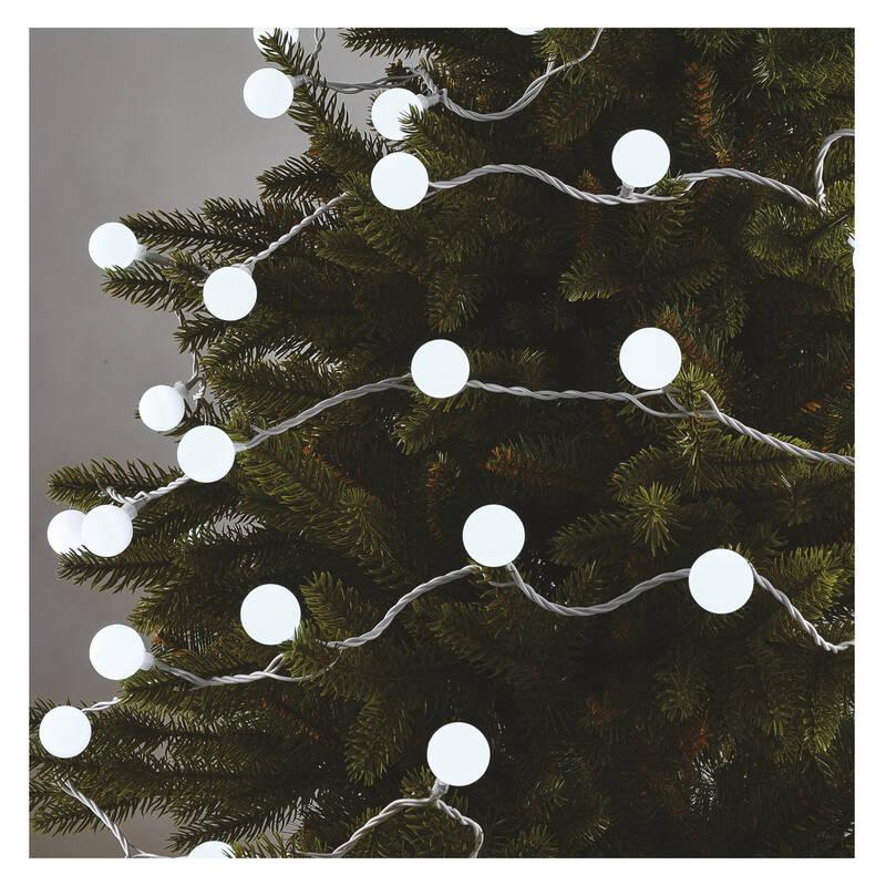 Vánoční osvětlení EMOS 40 LED cherry řetěz - kuličky 2,5 cm, 4 m, venkovní i vnitřní, studená bílá, časovač, Vánoční, osvětlení, EMOS, 40, LED, cherry, řetěz, kuličky, 2,5, cm, 4, m, venkovní, i, vnitřní, studená, bílá, časovač