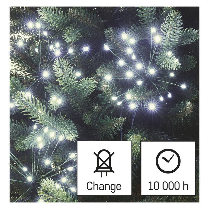 Vánoční osvětlení EMOS 450 LED řetěz - svítící trsy, nano, 8 m, vnitřní, studená bílá, časovač, Vánoční, osvětlení, EMOS, 450, LED, řetěz, svítící, trsy, nano, 8, m, vnitřní, studená, bílá, časovač