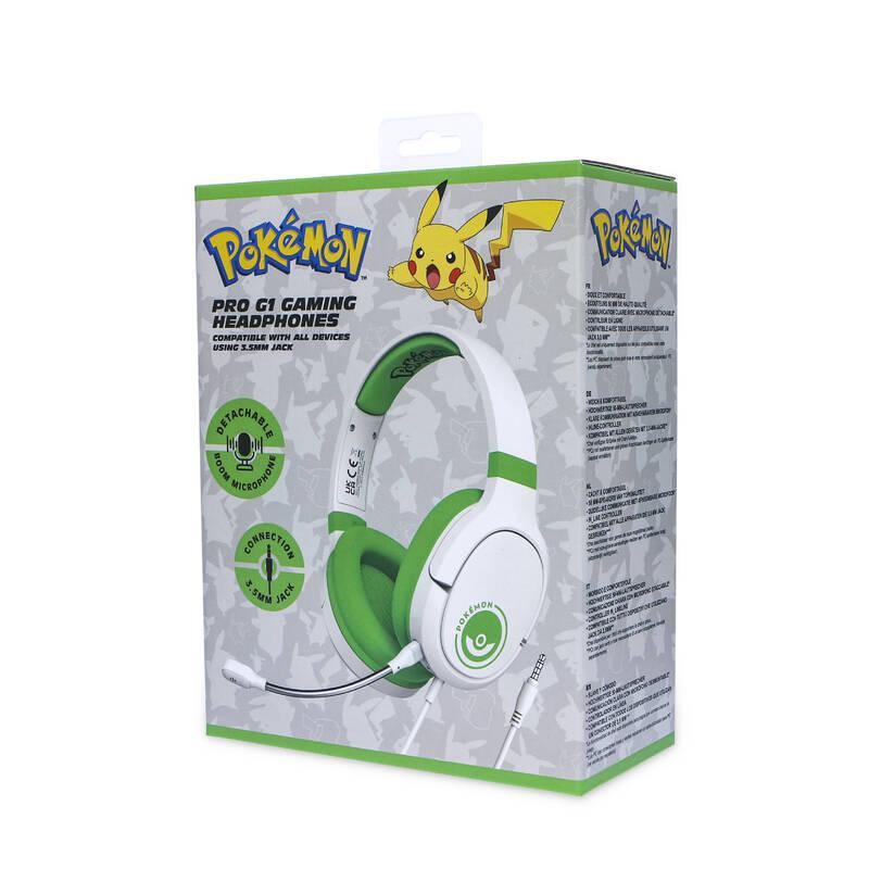 Headset OTL Technologies Pokémon Poke ball PRO G1 bílý zelený, Headset, OTL, Technologies, Pokémon, Poke, ball, PRO, G1, bílý, zelený