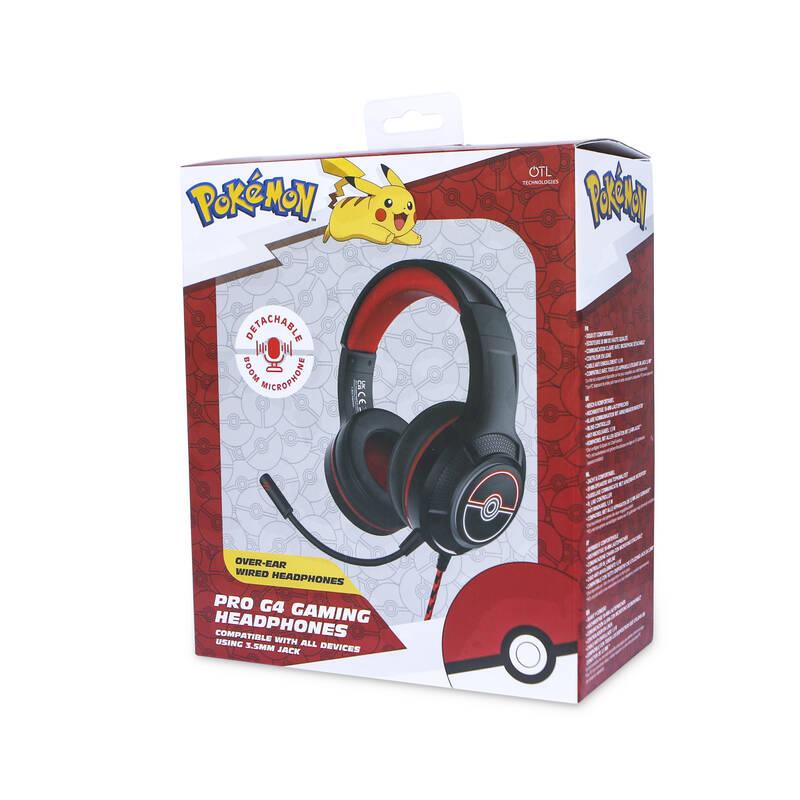 Headset OTL Technologies Pokémon Poké ball PRO G4 černý