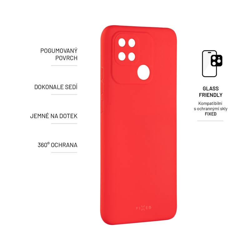 Kryt na mobil FIXED Story na Xiaomi Redmi 10C červený