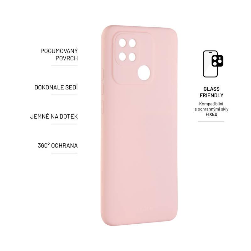 Kryt na mobil FIXED Story na Xiaomi Redmi 10C růžový