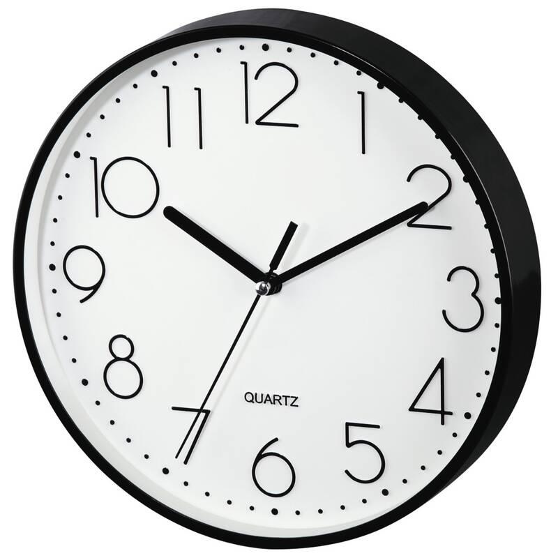 Nástěnné hodiny Hama PG-220 černé bílé, Nástěnné, hodiny, Hama, PG-220, černé, bílé