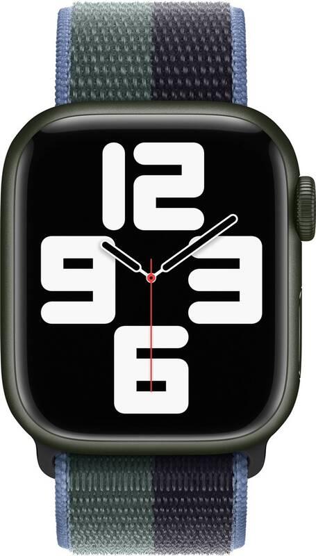 Řemínek Apple 41mm temně inkoustový eukalyptově zelený provlékací sportovní řemínek