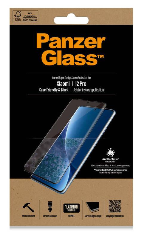 Tvrzené sklo PanzerGlass Premium 3D na Xiaomi 12 Pro černé, Tvrzené, sklo, PanzerGlass, Premium, 3D, na, Xiaomi, 12, Pro, černé