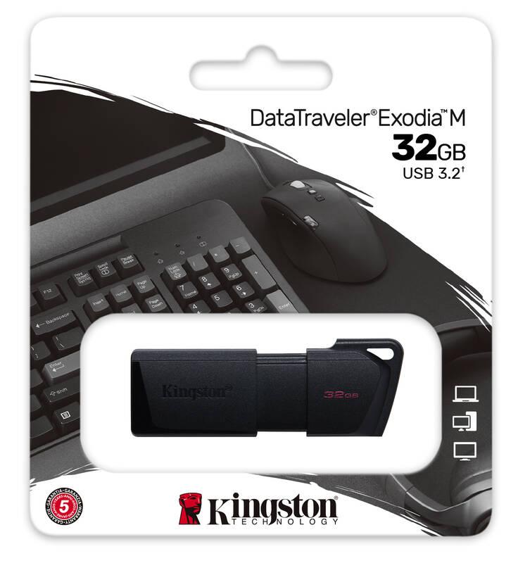 USB Flash Kingston DataTraveler Exodia M 32GB černý, USB, Flash, Kingston, DataTraveler, Exodia, M, 32GB, černý