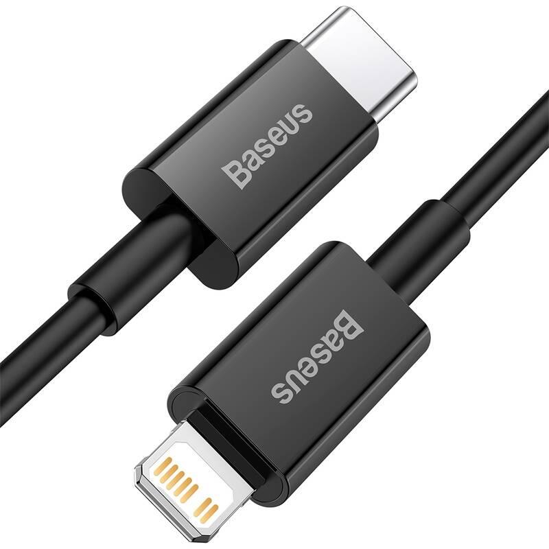 Kabel Baseus Superior Series USB-C Lightning 20W 1m černý, Kabel, Baseus, Superior, Series, USB-C, Lightning, 20W, 1m, černý