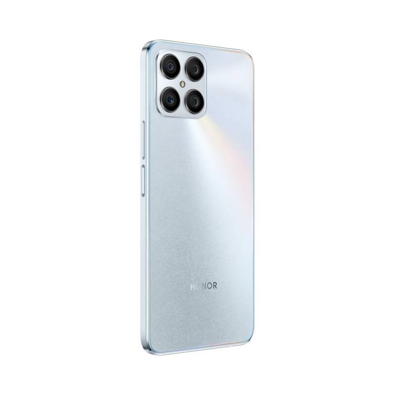 Mobilní telefon Honor X8 stříbrný, Mobilní, telefon, Honor, X8, stříbrný