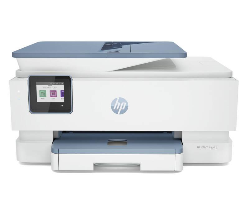 Tiskárna multifunkční HP Envy Inspire 7921e, služba HP Instant Ink bílý modrý, Tiskárna, multifunkční, HP, Envy, Inspire, 7921e, služba, HP, Instant, Ink, bílý, modrý