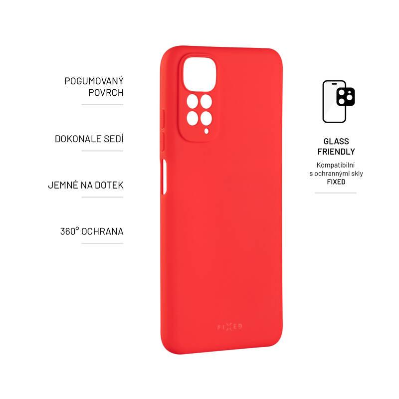 Kryt na mobil FIXED Story na Xiaomi Redmi Note 11 červený