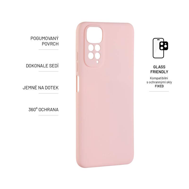 Kryt na mobil FIXED Story na Xiaomi Redmi Note 11 růžový