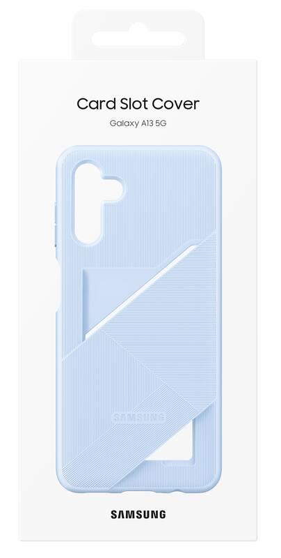 Kryt na mobil Samsung Galaxy A13 5G s kapsou na kartu modrý
