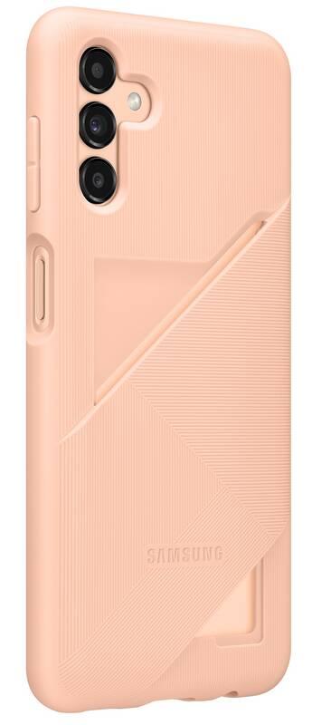 Kryt na mobil Samsung Galaxy A13 5G s kapsou na kartu - peach