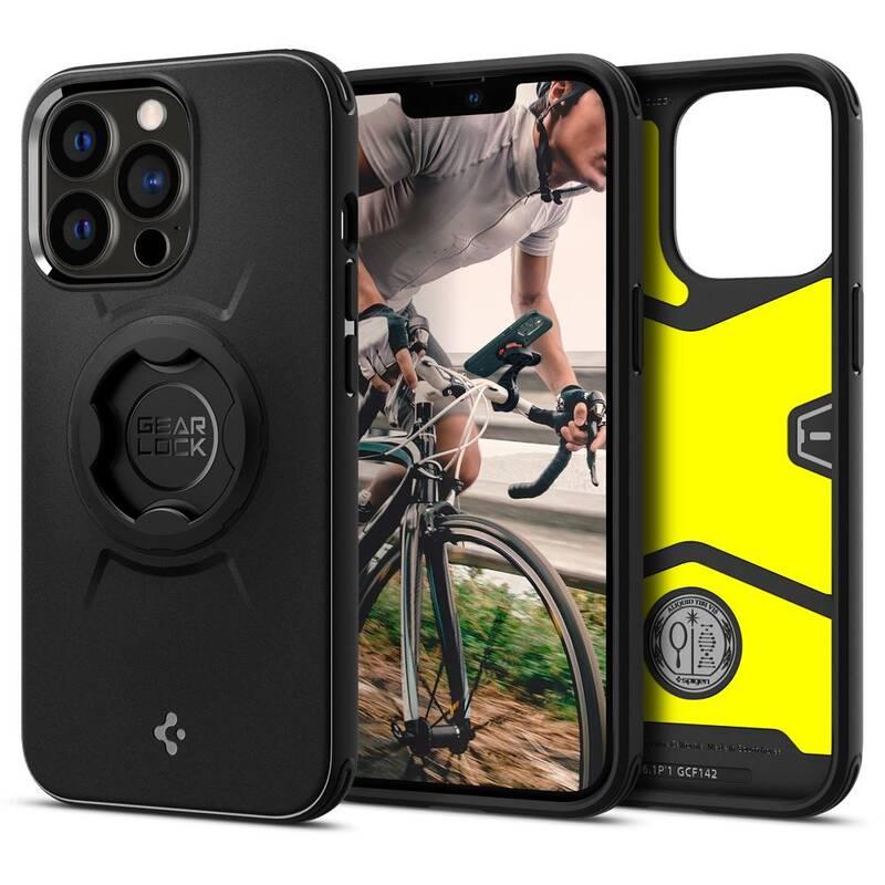 Kryt na mobil Spigen Gearlock Bike Mount Case na Apple iPhone 13 Pro černý, Kryt, na, mobil, Spigen, Gearlock, Bike, Mount, Case, na, Apple, iPhone, 13, Pro, černý