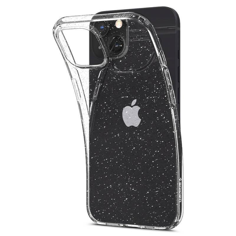 Kryt na mobil Spigen Liquid Crystal Glitter na Apple iPhone 13 průhledný