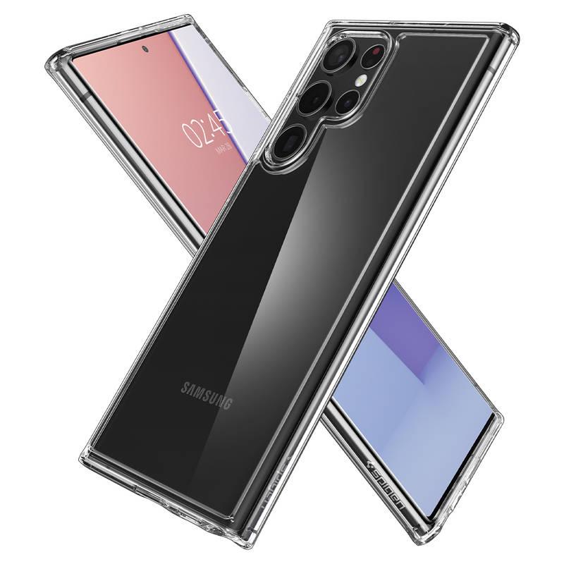 Kryt na mobil Spigen Ultra Hybrid na Samsung Galaxy S22 Ultra průhledný