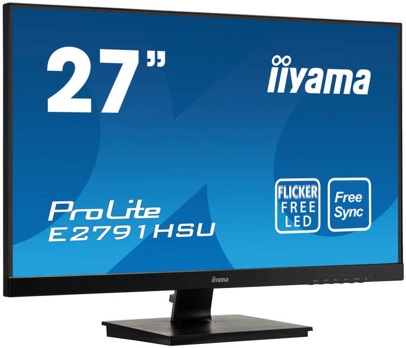 Monitor IIYAMA ProLite E2791HSU-B1 černý, Monitor, IIYAMA, ProLite, E2791HSU-B1, černý