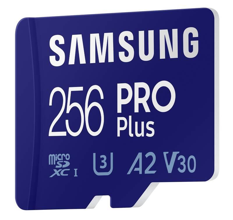Paměťová karta Samsung Micro SDXC PRO 256GB UHSI-U3 USB adaptér, Paměťová, karta, Samsung, Micro, SDXC, PRO, 256GB, UHSI-U3, USB, adaptér