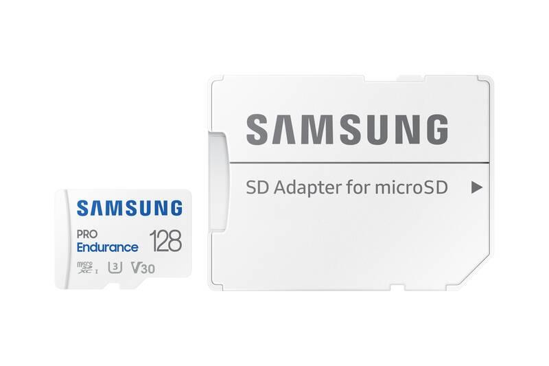 Paměťová karta Samsung Micro SDXC Pro Endurance 128GB UHS-I U1 SD adaptér, Paměťová, karta, Samsung, Micro, SDXC, Pro, Endurance, 128GB, UHS-I, U1, SD, adaptér