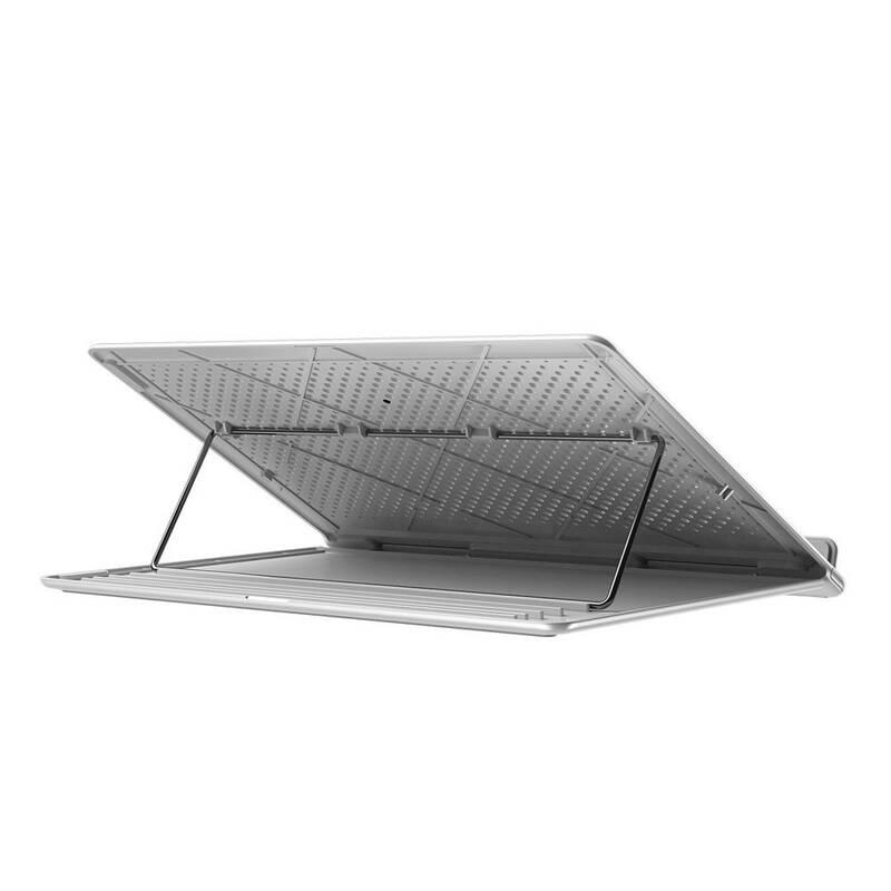 Podstavec pro notebooky Baseus Portable Laptop Stand šedý bílý, Podstavec, pro, notebooky, Baseus, Portable, Laptop, Stand, šedý, bílý