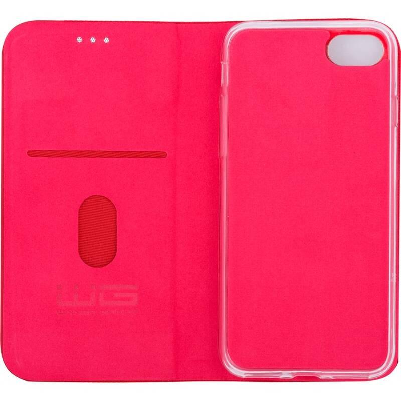Pouzdro na mobil flipové WG Flipbook Duet na Apple iPhone SE červené
