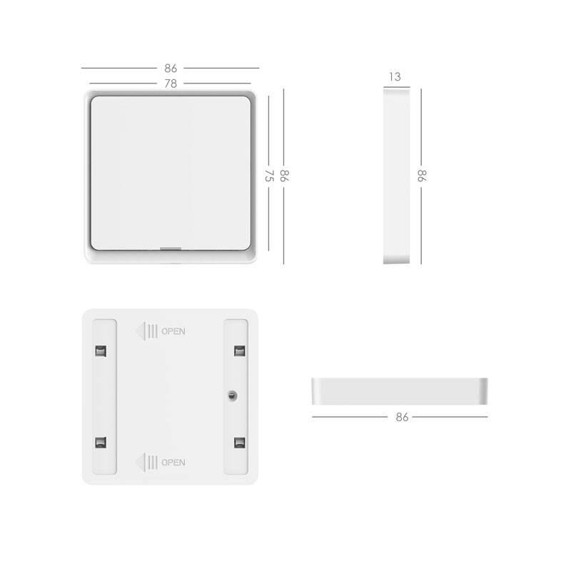 Vypínač IMMAX NEO SMART sada 3x vypínač 1-tlačítkový Zigbee 3.0 bílý, Vypínač, IMMAX, NEO, SMART, sada, 3x, vypínač, 1-tlačítkový, Zigbee, 3.0, bílý