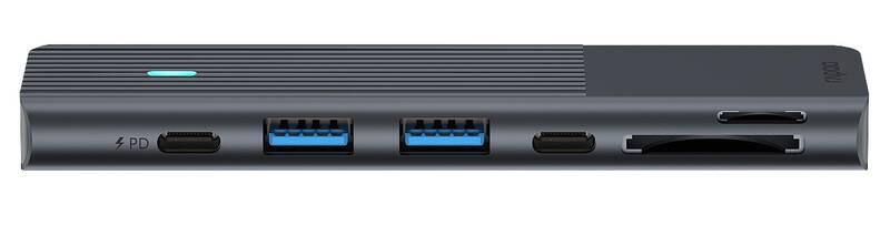 Dokovací stanice Rapoo 7-in-2 USB-C Multiport Adapter černá