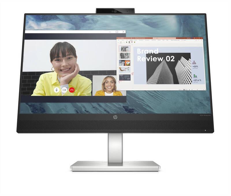 Monitor HP M24 Webcam stříbrný