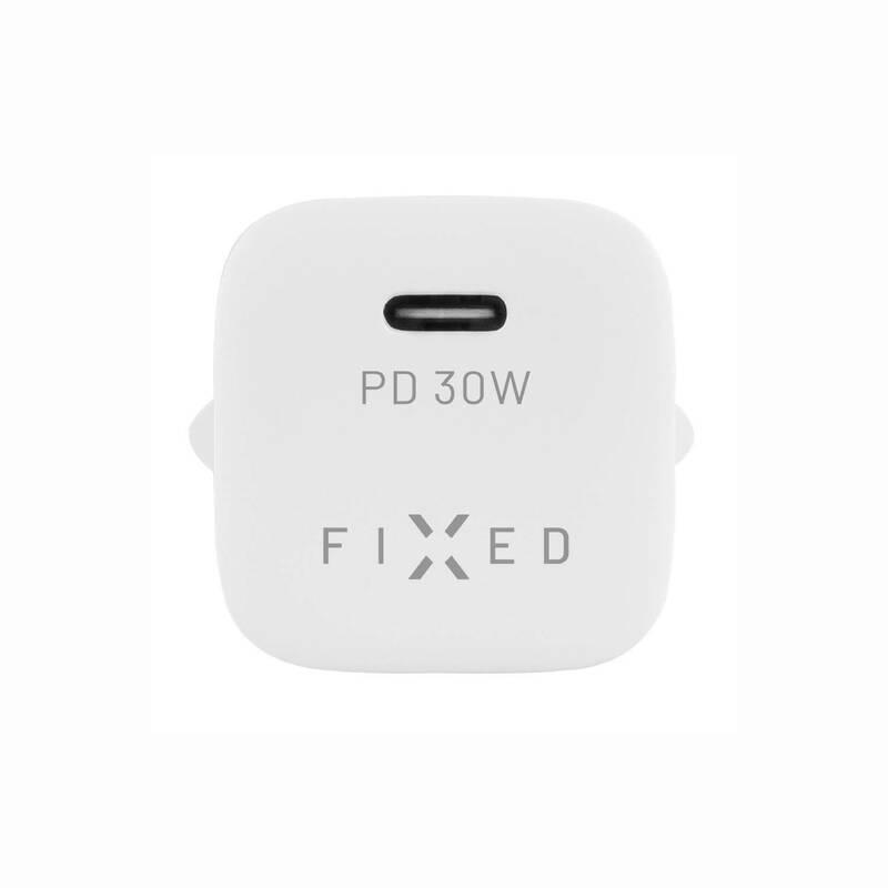 Nabíječka do sítě FIXED Mini USB-C PD, 30W bílá, Nabíječka, do, sítě, FIXED, Mini, USB-C, PD, 30W, bílá
