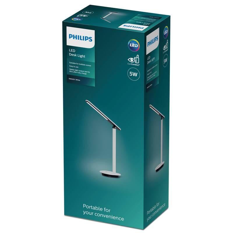 Stolní LED lampička Philips Ivory bílá, Stolní, LED, lampička, Philips, Ivory, bílá