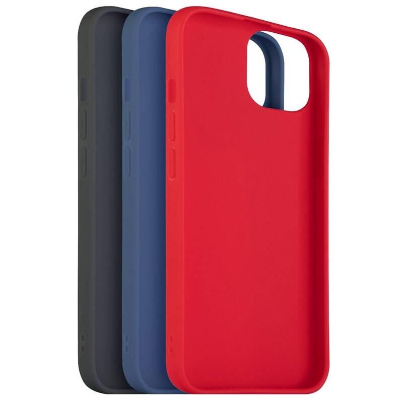 Set krytů na mobil FIXED Story na Apple iPhone 13 Mini černý červený modrý
