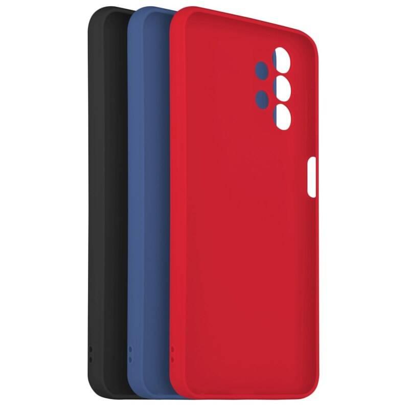 Set krytů na mobil FIXED Story na Samsung Galaxy A13 černý červený modrý