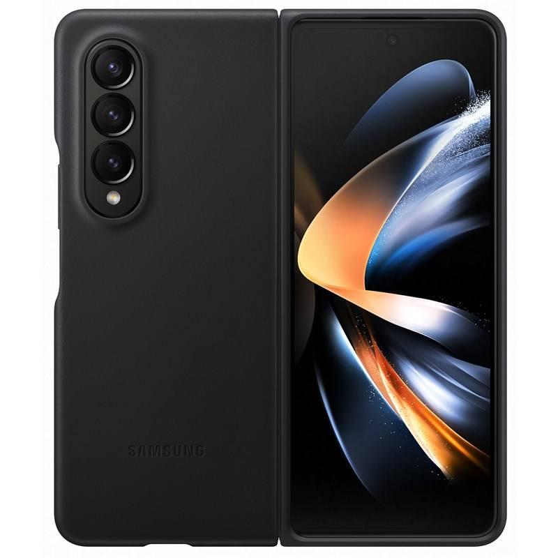 Kryt na mobil Samsung Galaxy Z Fold4 Leather černý