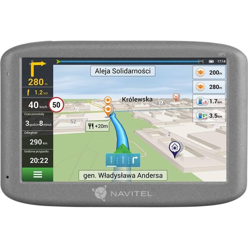 Navigační systém GPS Navitel E501 Lifetime šedá, Navigační, systém, GPS, Navitel, E501, Lifetime, šedá