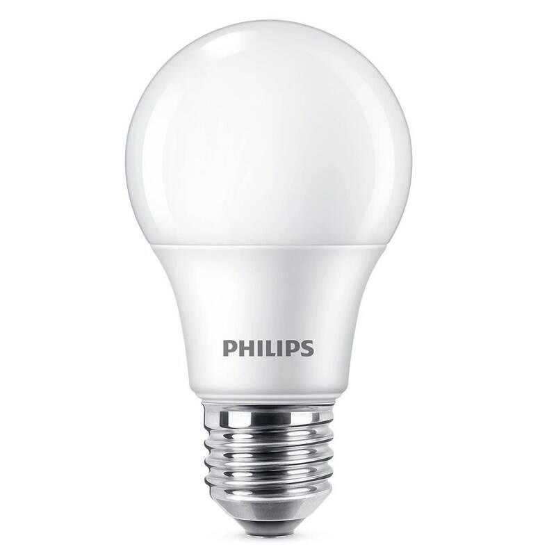 Žárovka LED Philips klasik, 8W, E27, studená bílá