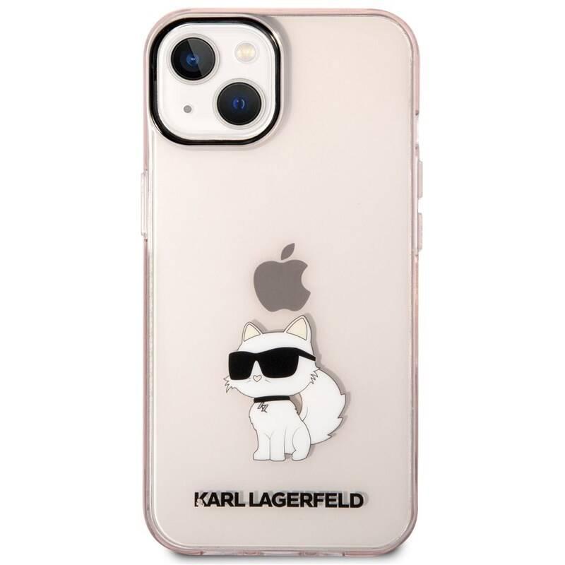 Kryt na mobil Karl Lagerfeld IML Choupette NFT na Apple iPhone 14 růžový