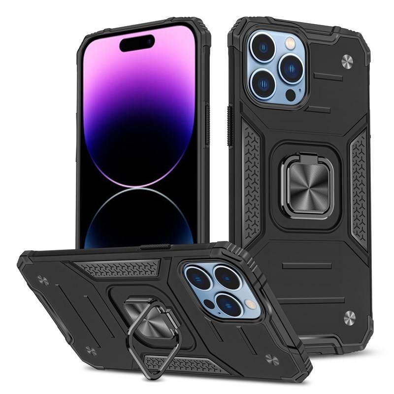 Kryt na mobil Lenuo Union Armor na Apple iPhone 14 Pro Max černý