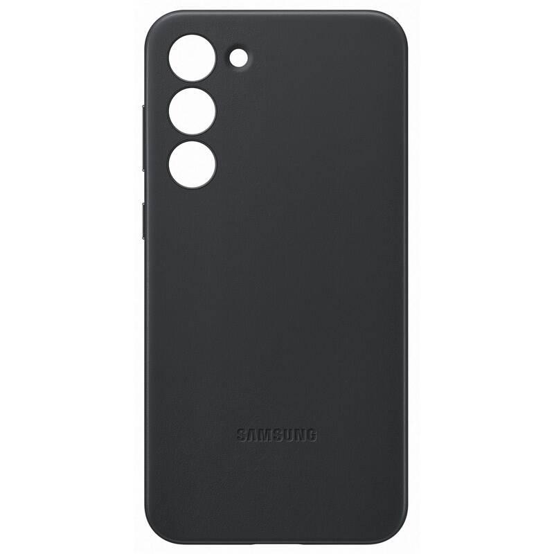 Kryt na mobil Samsung Leather na Galaxy S23 černý, Kryt, na, mobil, Samsung, Leather, na, Galaxy, S23, černý
