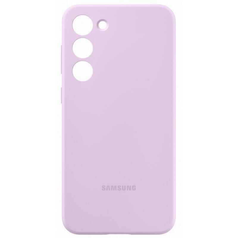 Kryt na mobil Samsung Silicone na Galaxy S23 fialový