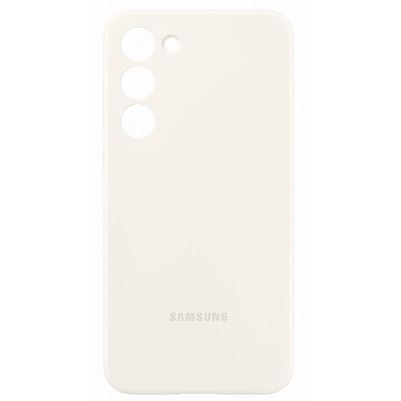 Kryt na mobil Samsung Silicone na Galaxy S23 krémový