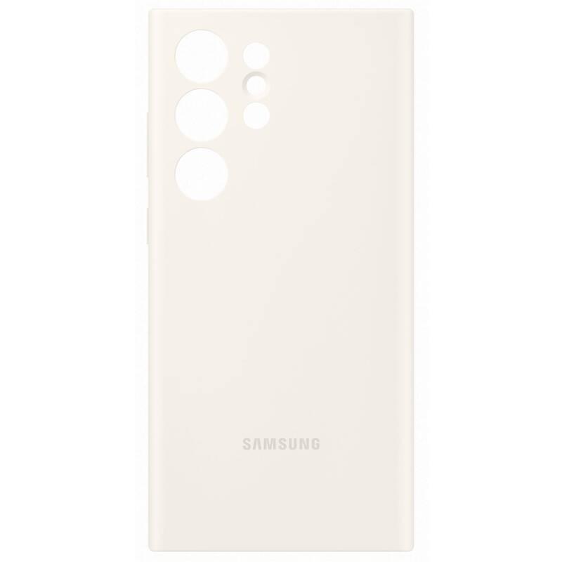 Kryt na mobil Samsung Silicone na Galaxy S23 Ultra krémový