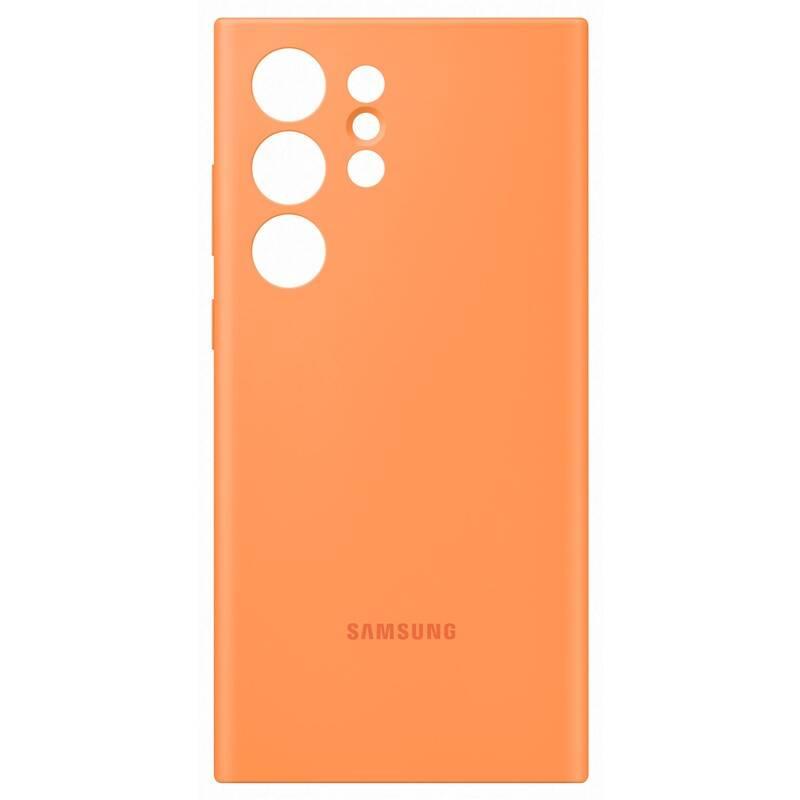 Kryt na mobil Samsung Silicone na Galaxy S23 Ultra oranžový