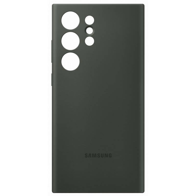 Kryt na mobil Samsung Silicone na Galaxy S23 Ultra zelený