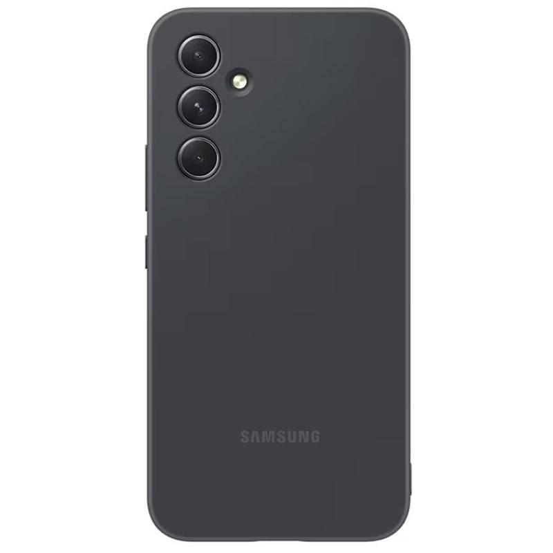 Kryt na mobil Samsung Silicon Cover na Galaxy A54 černý