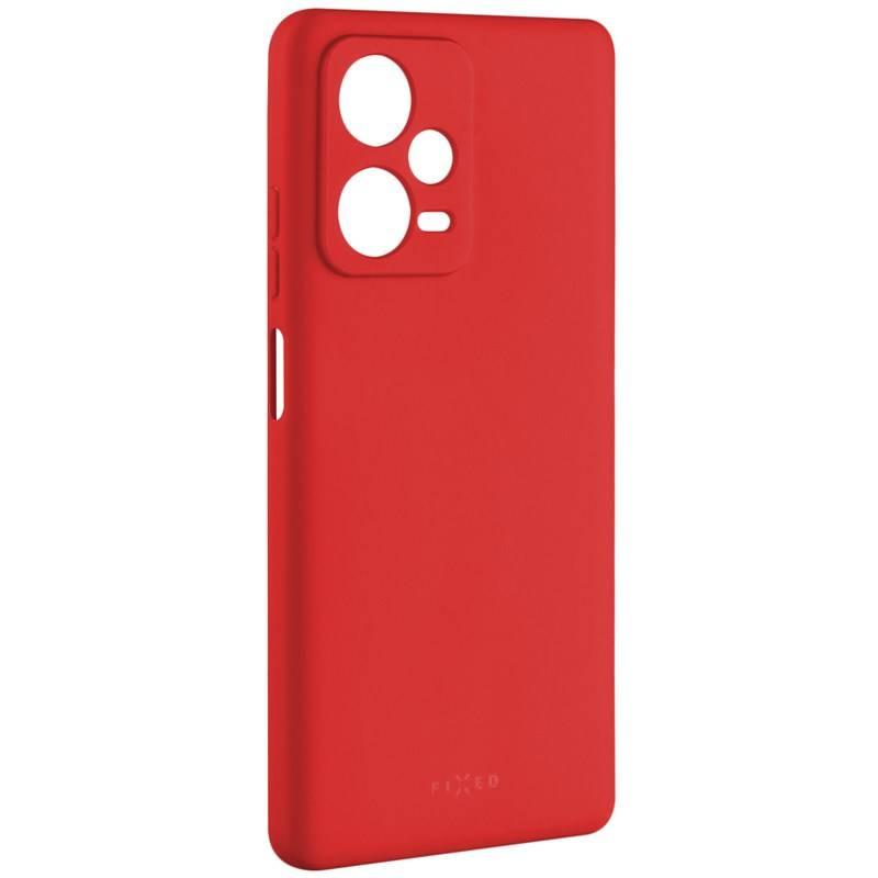 Kryt na mobil FIXED Story na Xiaomi Redmi Note 12 Pro 5G červený