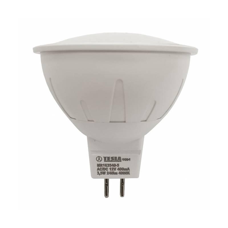 Žárovka LED Tesla bodová, 3,5W, GU5.3, neutrální bílá, Žárovka, LED, Tesla, bodová, 3,5W, GU5.3, neutrální, bílá