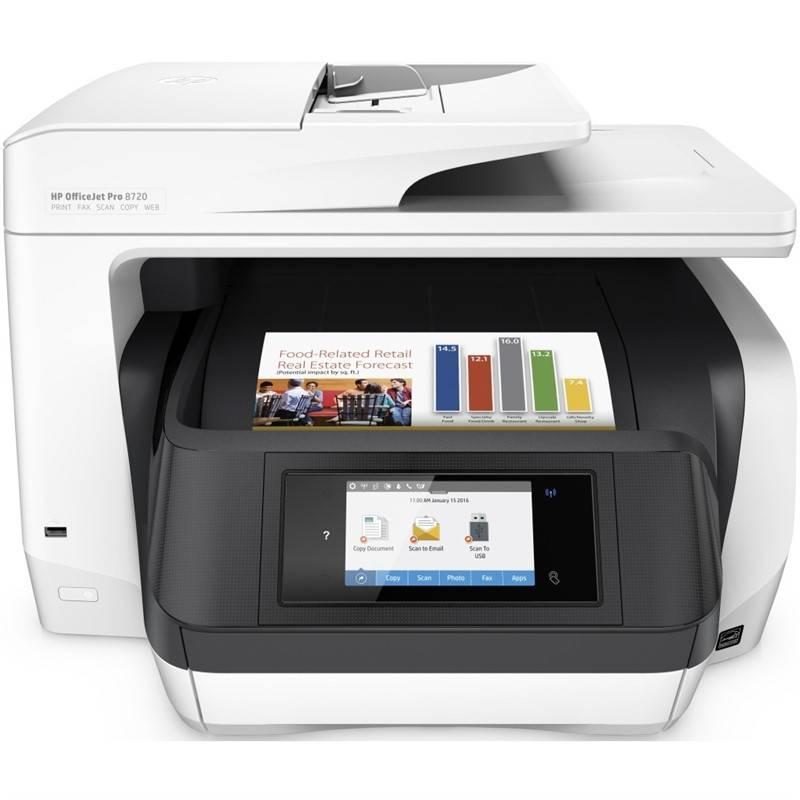 Tiskárna multifunkční HP Officejet Pro 8720 bílý