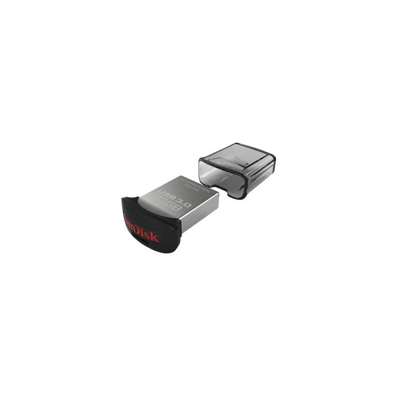USB Flash Sandisk Cruzer Ultra Fit 32GB stříbrný, USB, Flash, Sandisk, Cruzer, Ultra, Fit, 32GB, stříbrný